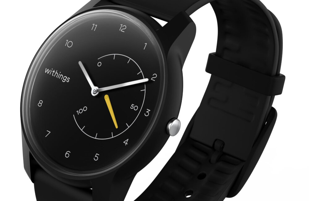 Zegarek sportowy WITHINGS Move Czarny odporność trwałość