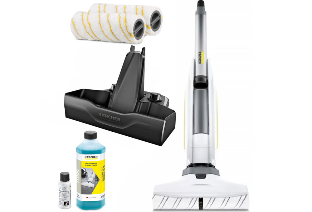 Mop elektryczny KARCHER FC 5 Premium Home Line 1.055-460.0 zestaw akcesoria komplet wyposazenie