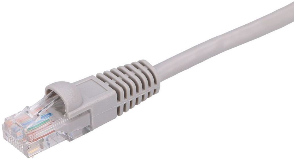 EXTRALINK Kabel RJ-45/RJ-45 Extralink Cat 6A SFTP ekranowane, pozłacane wtyki RJ45 czterożyłowy przewód miedzi  standardzie PoE Solidna konstrukcja - wtyczka rj-45 na białym tle