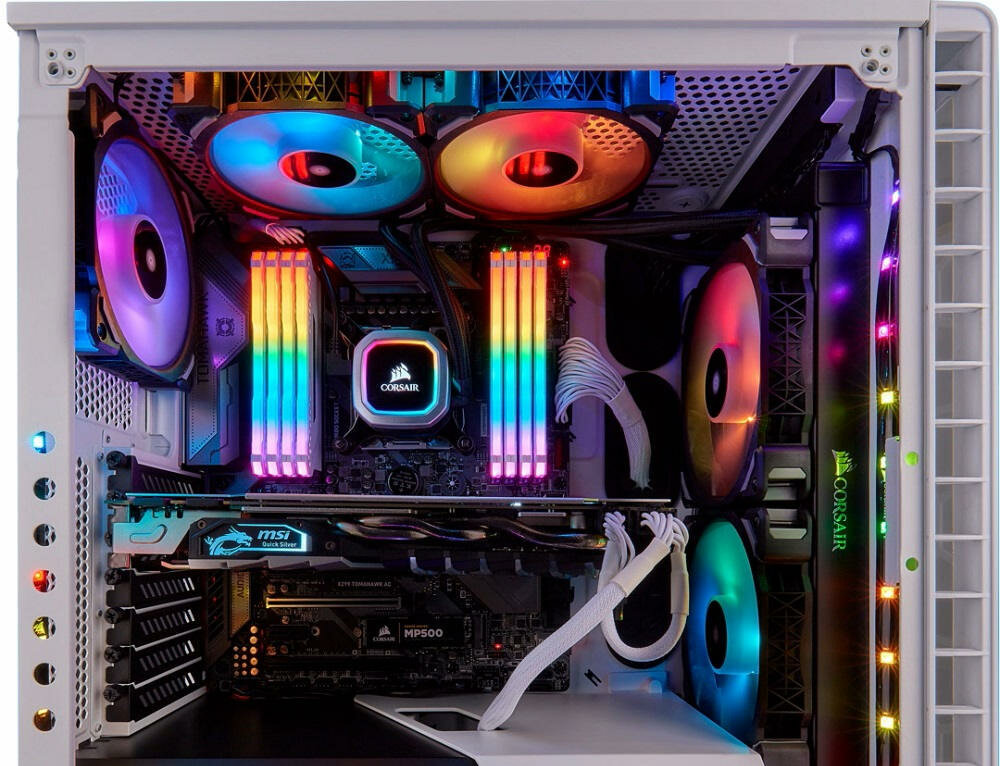 Chłodzenie wodne CORSAIR H115i RGB Platinium  - profil zero rpm