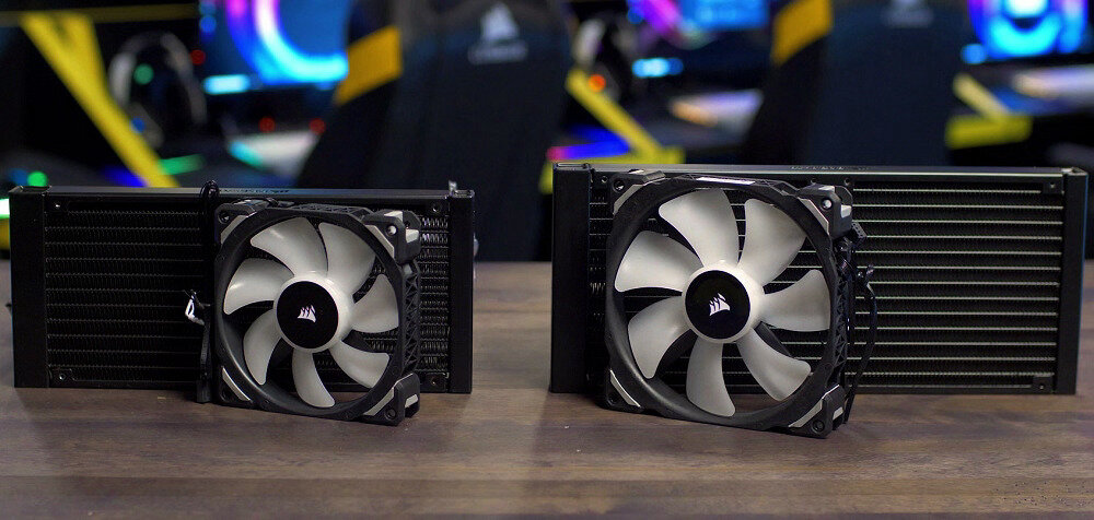 Chłodzenie wodne CORSAIR H115i RGB Platinium  - radiator