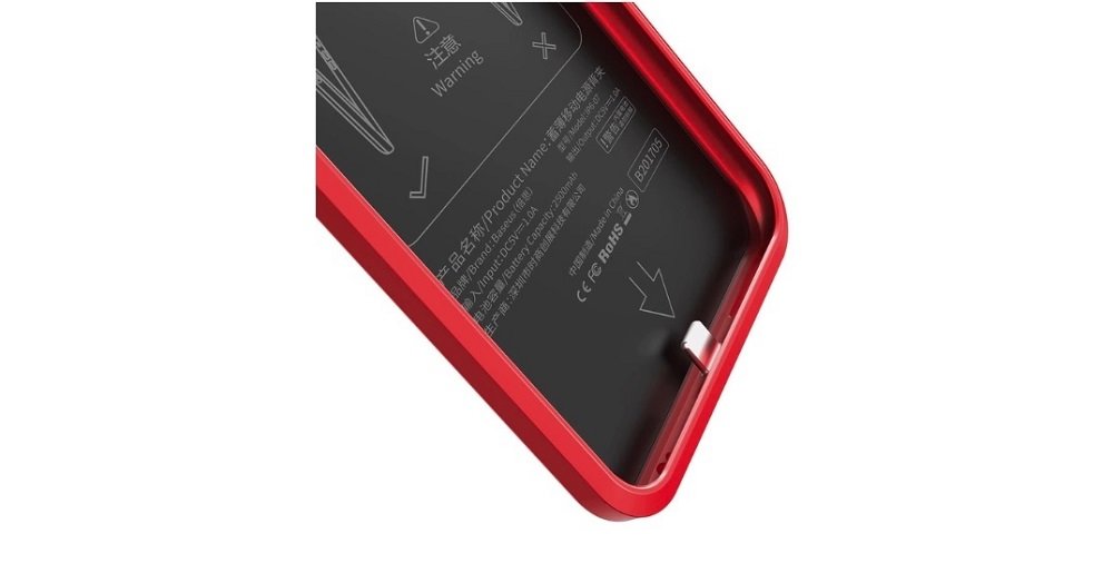 Etui-BASEUS-Powerbank-2500mAh-do-Apple-iPhone-6-6S-Czerwony