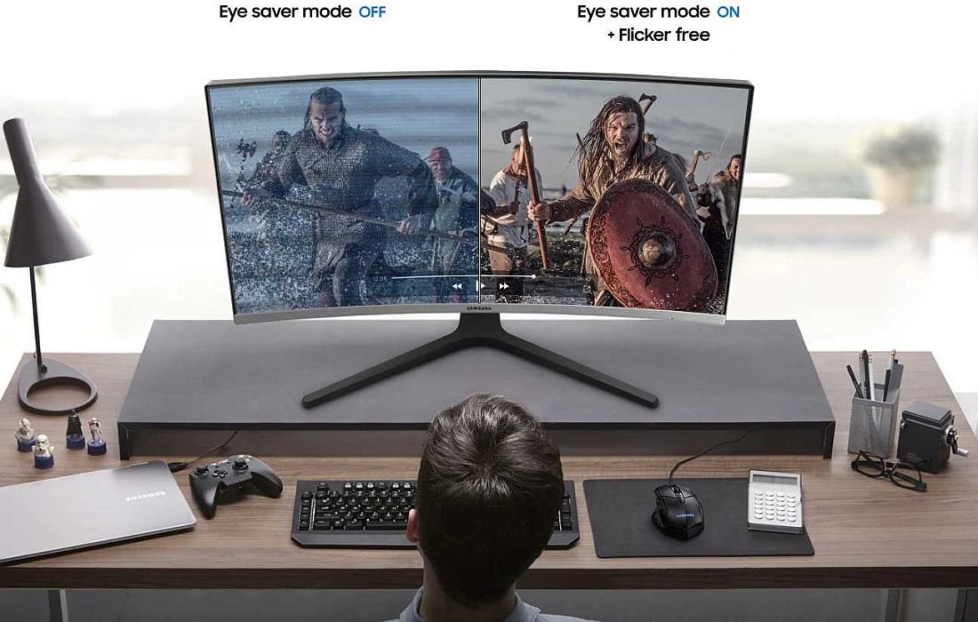 Monitor SAMSUNG Curved LC27R500FHUXEN - Eye Saver