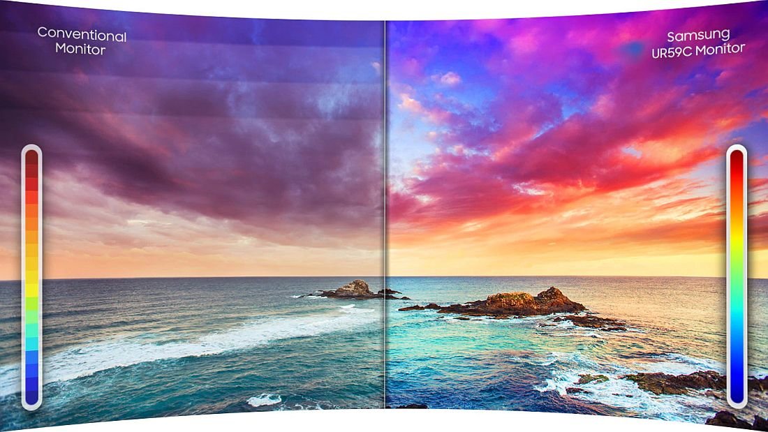 Monitor SAMSUNG Curved LU32R590CWUXEN  - Miliard kolorów