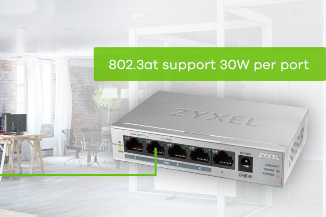 Switch ZYXEL GS1005HP-EU0101F moc standard