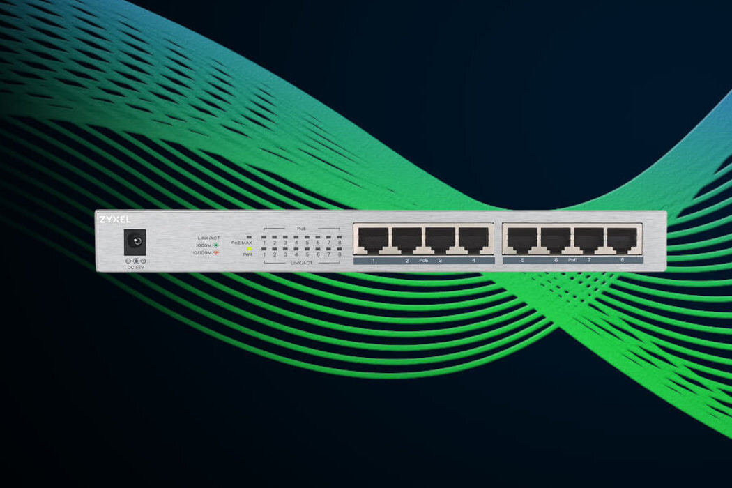 Switch ZYXEL GS1008HP-EU0101F 10GbE modernizacja hybrydowe środowisko