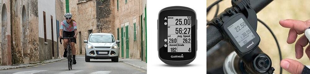 Nawigacja GARMIN Edge 130 HR ekran gps mapy waga wymiary pamięć bateria uchwyt