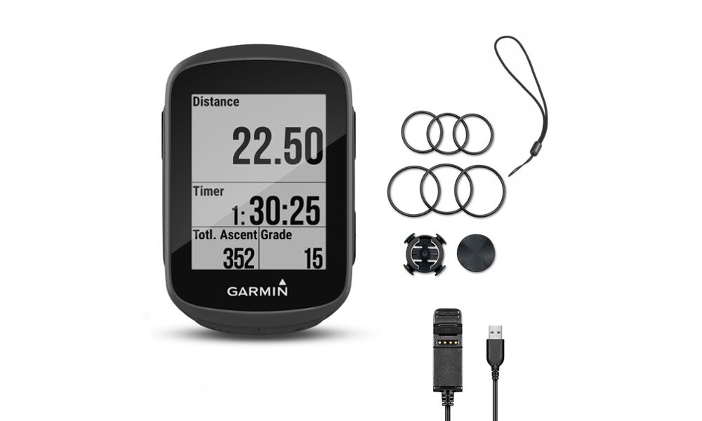 Nawigacja GARMIN Edge 130 HR ekran gps mapy waga wymiary pamięć bateria uchwyt