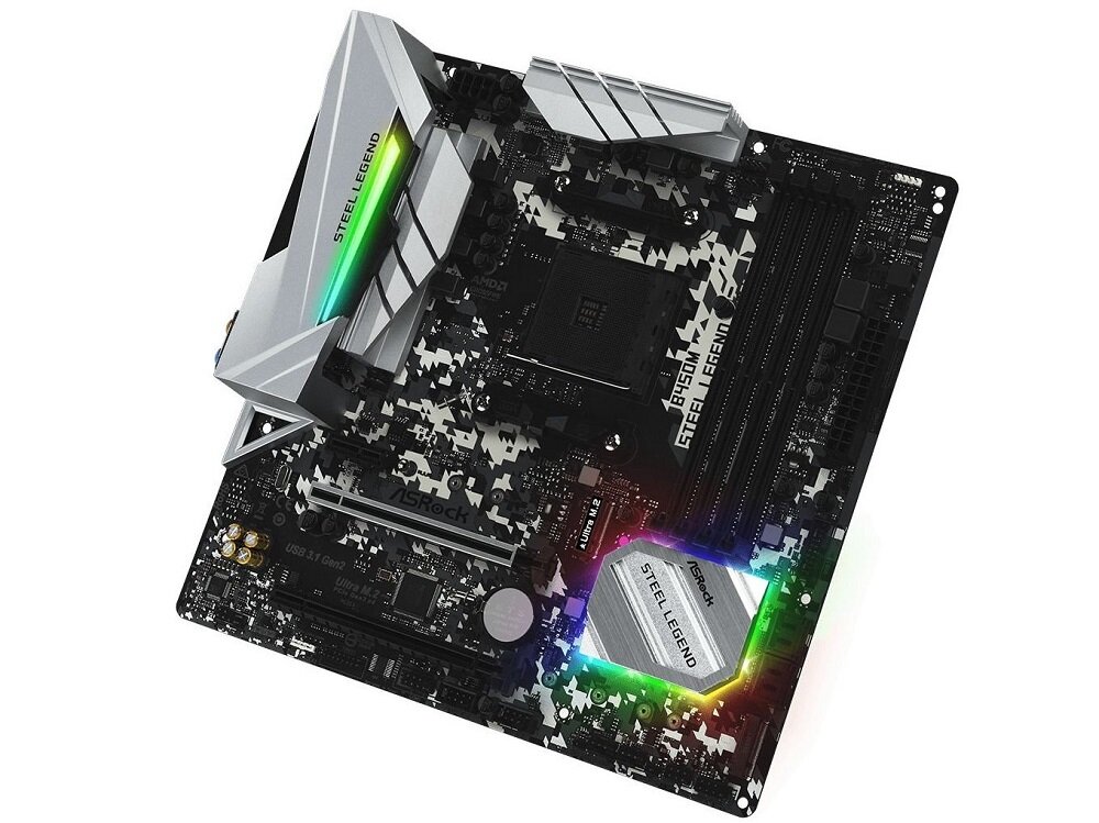 Płyta główna ASROCK B450M Steel Legend - funkcja CrossFire dzielenie generowanego obrazu pomiędzy karty graficzne