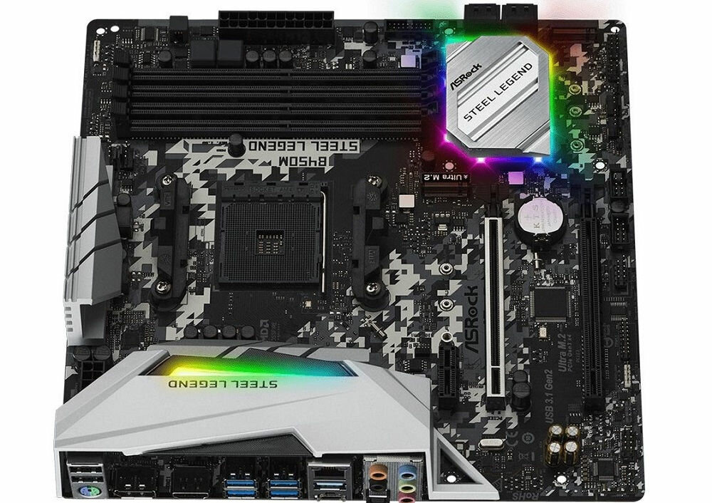 Płyta główna ASROCK B450M Steel Legend - sprzęt o dużych możliwościach zaprojektowany w standardzie microATX 244x244 mm