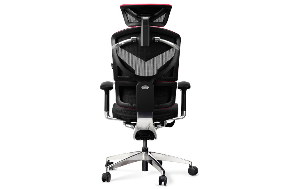 Fotel DIABLO CHAIRS V-Dynamic Karmazynowy ergonomia wygląd bezpieczeństwo ochrona