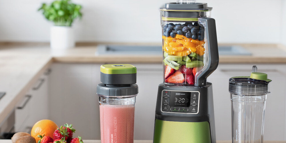 Blender kielichowy SENCOR SBU 7870GG (Sportowy/Próżniowy) + 2 bidony w komplecie wykonanie TRITAN