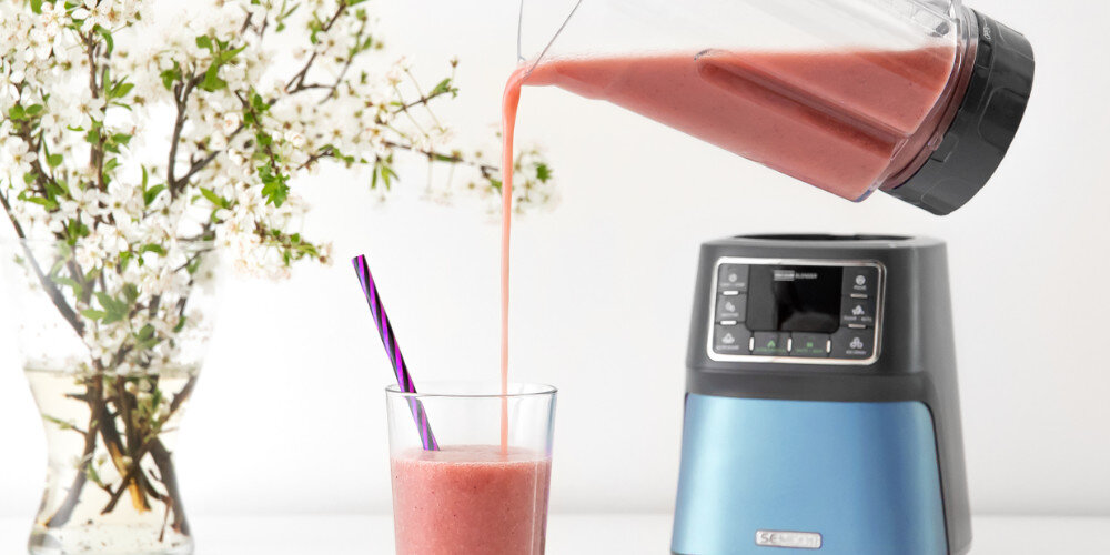 Blender kielichowy SENCOR SBU 7872BL (Sportowy/Próżniowy) + 2 bidony w komplecie moc obrotów 28 000 obr/min zupa