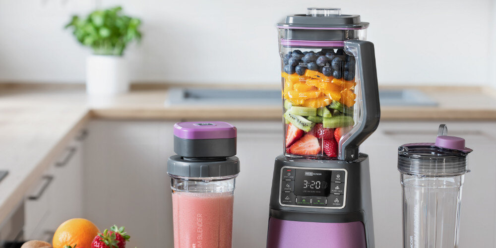 Blender kielichowy SENCOR SBU 7873VT (Sportowy/Próżniowy) + 2 bidony w komplecie wykonanie TRITAN