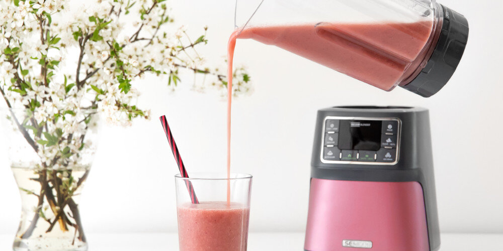 Blender kielichowy SENCOR SBU 7874RD (Sportowy/Próżniowy) + 2 bidony w komplecie moc obrotów 28 000 obr/min zupa