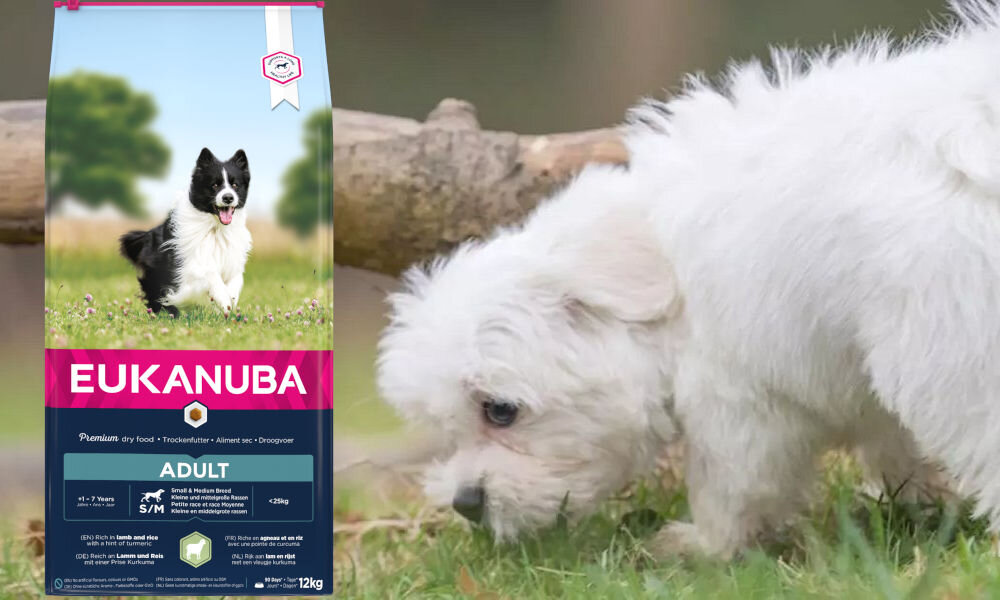 Karma dla psa EUKANUBA Adult Small and Medium Breeds Lamb 12 kg dawkowanie analiza sklad