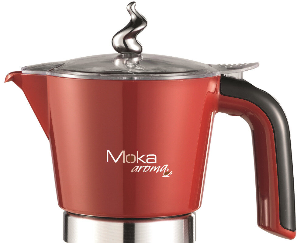 Kawiarka ARIETE Mokina 1368 Czerwony 250 ml Podtrzymywanie temperatury system podtrzymania ciepła kawa smak