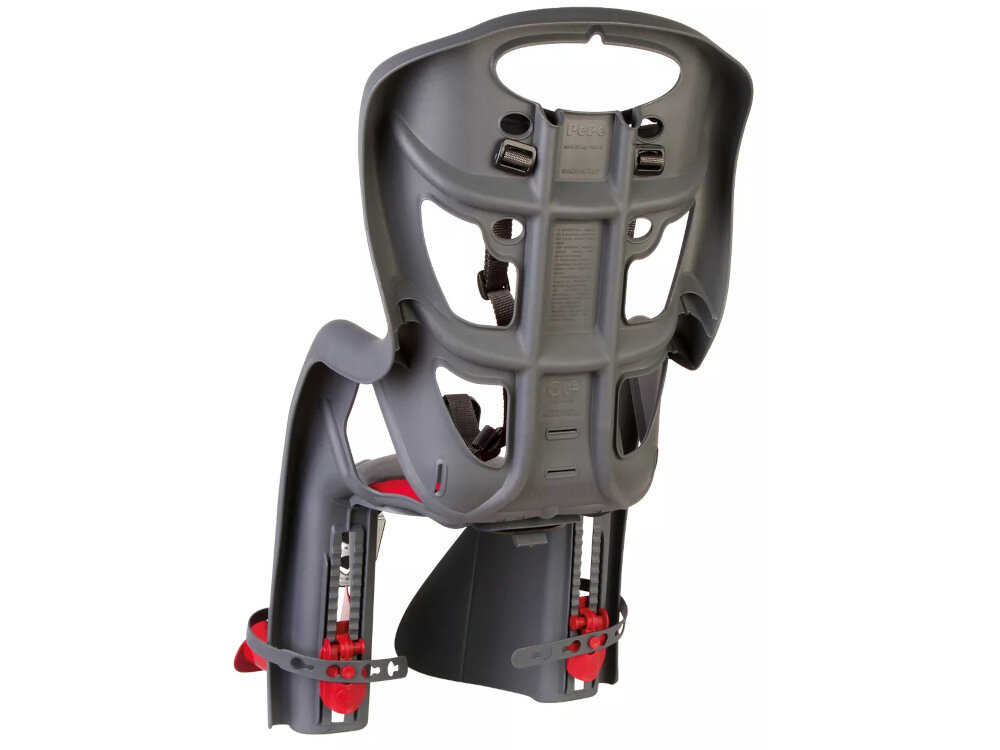 Fotelik rowerowy BELLELLI Pepe Standard Czarno-czerwony z wysokiej jakosci materialow trwalosc odpornosc na warunki atmosferyczne waga 4 kg najwyzszy standard bezpieczenstwa nie zawiera substancji szkodliwych