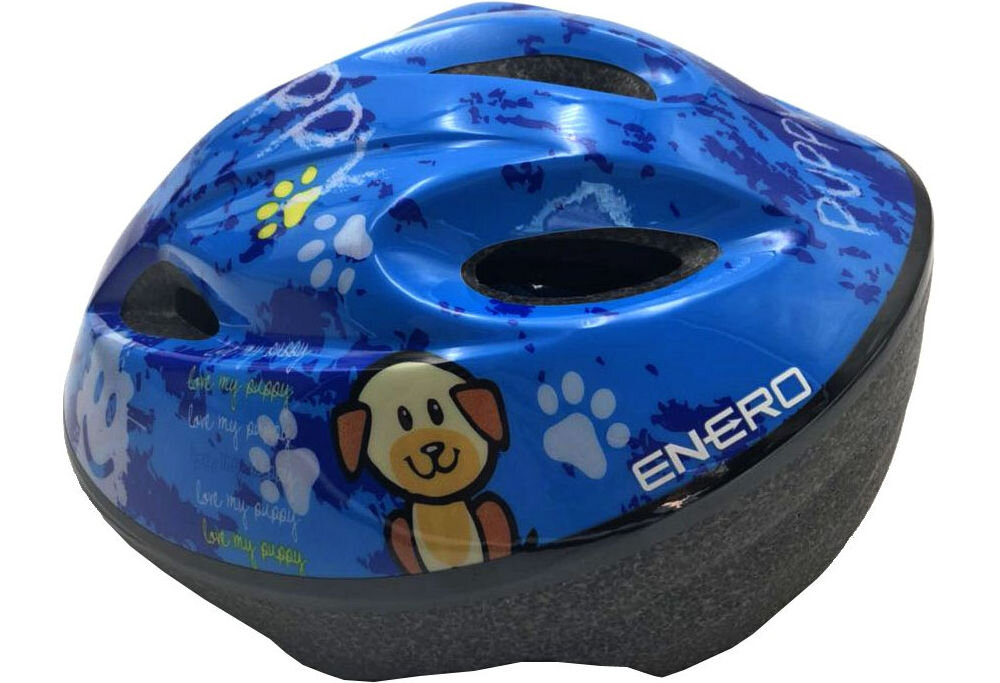 Kask rowerowy ENERO Puppy Niebieski dla Dzieci (rozmiar M) regulacja