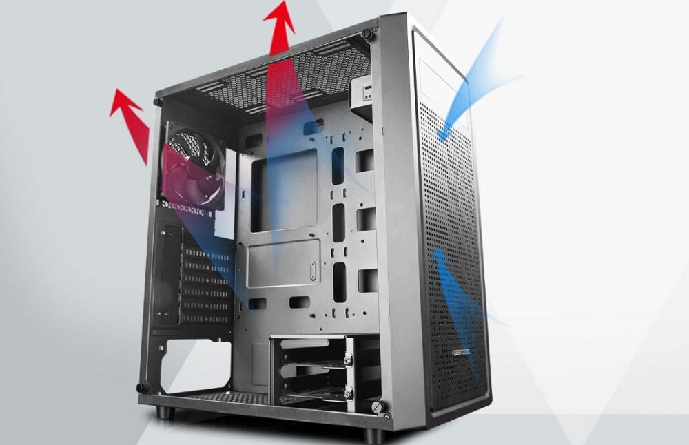 Obudowa DEEPCOOL E-Shield- skuteczne chlodzenie 