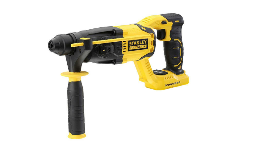 STANLEY-FMCD900B młotowiertarka akumulatorowa wielofunkcyjne elektronarzędzie wiercenie udarowe poziom a konstrukcja rękojeść zmniejszone wibracje wydajność maszyna zasilanie akumulatorowe
