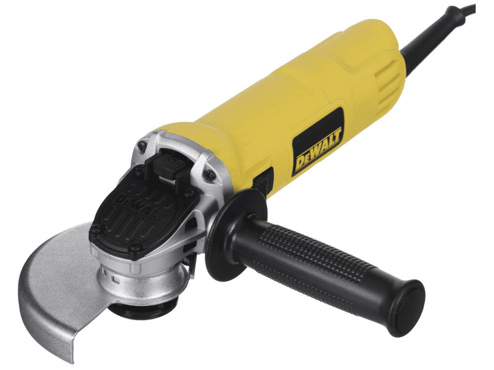 Szlifierka kątowa STANLEY FMEG220KA przycisk blokady wrzeciona M14 szybka zmiana tarczy nie wymaga zastosowania jakichkolwiek narzędzi tarcza o średnicy 125 mm