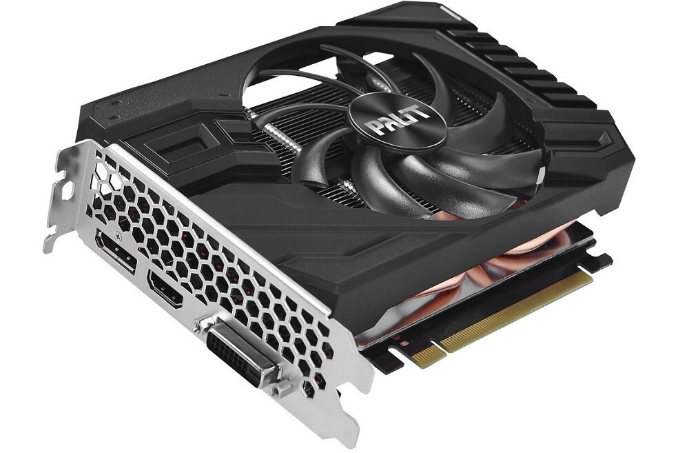 Karta graficzna PALIT GeForce GTX 1660 Ti StormX 6GB - 1536 jednostek cieniująccyh dobrze odwzorowane oświetlenie Turing