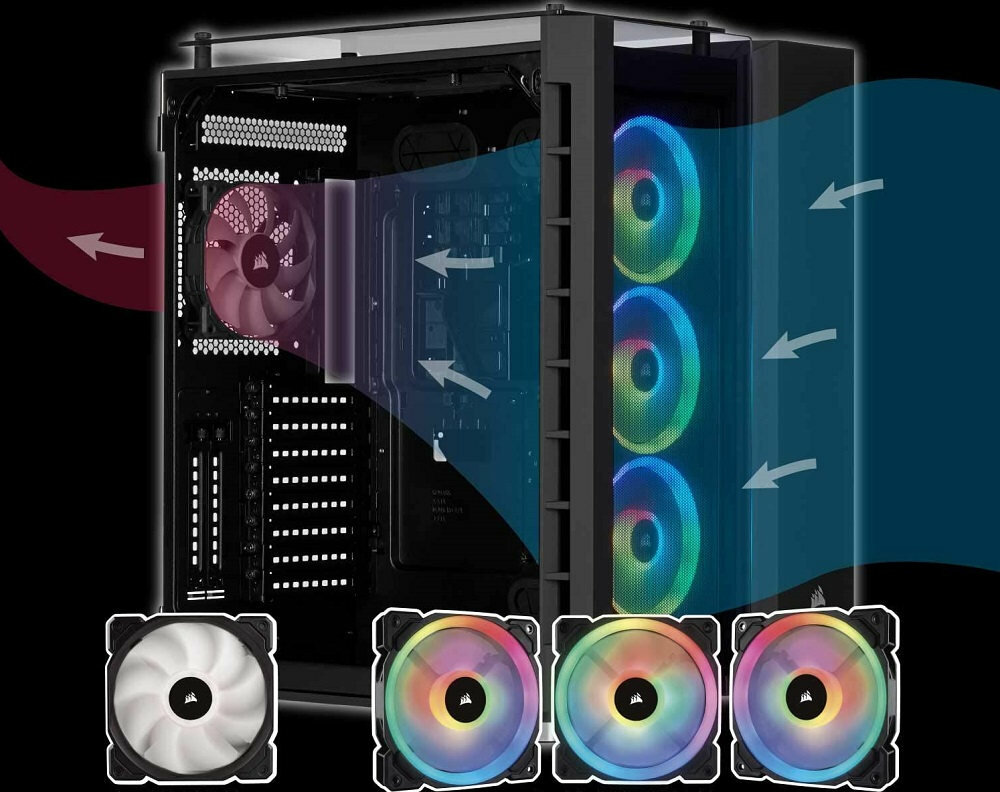 Obudowa CORSAIR Crystal Series 680X - wentylatory 120 mm