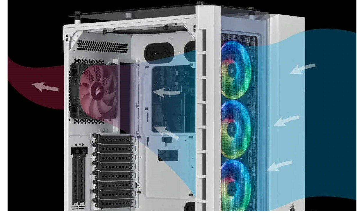 Obudowa CORSAIR Crystal-680X-RGB - chlodzenie