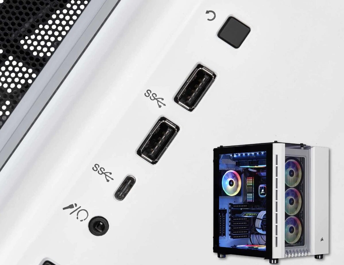 Obudowa CORSAIR Crystal-680X-RGB - usb typ C