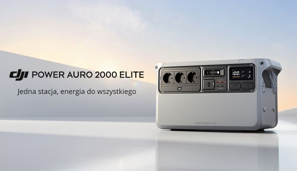 Stacja zasilania DJI Power Auro 2000 Elite Bank energii, stacja, zasilania, zasilanie, awaria, Stacja zasilania DJI Power z hasłem promocyjnym