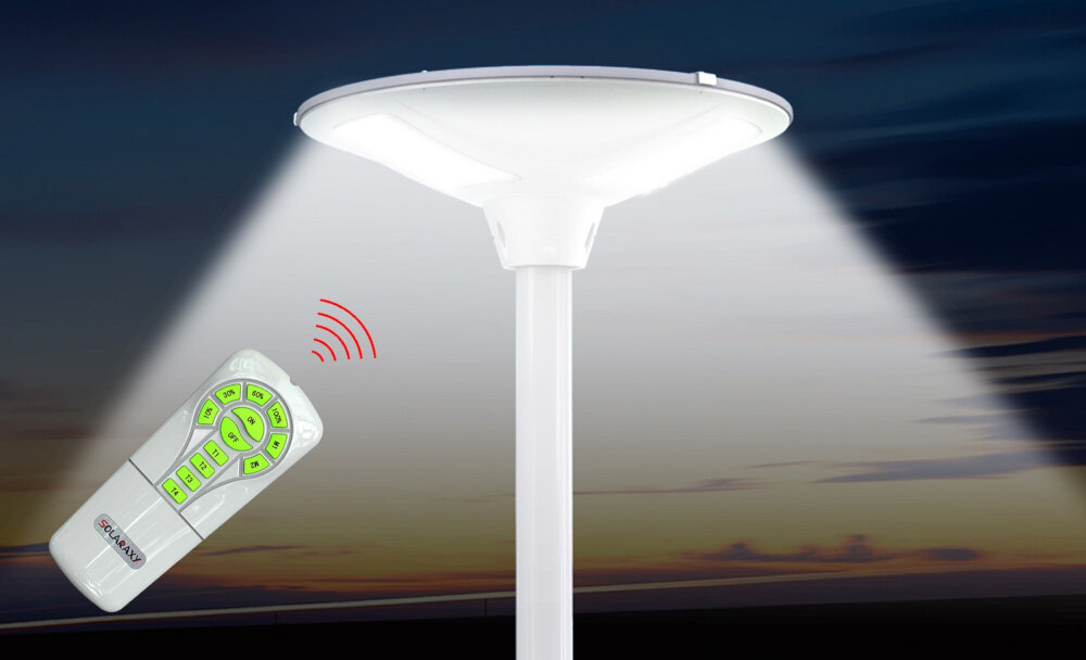 Lampa solarna POWERNEED SLL12 wysoka moc dludotrwale zasilanie solarne inteligentne funkcje sterowania odpornosc na warunki atmosferyczne latwy montaz do oswietlenia zewnetrznego komfort bezpieczenstwo