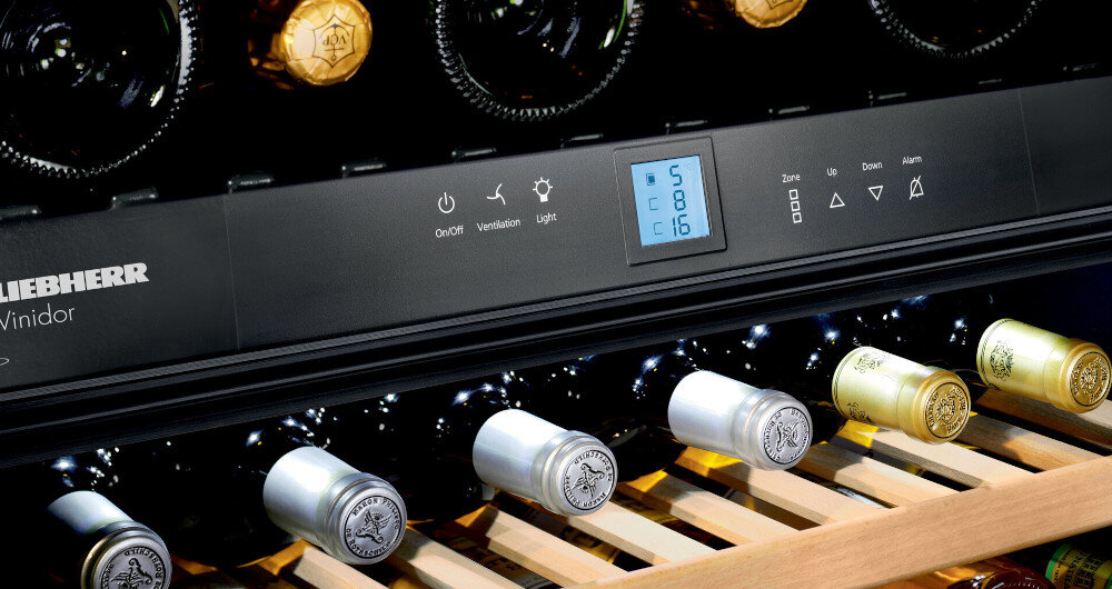 CHŁODZIARKA LIEBHERR DO WINA WTES 1672 VINIDOR wyświetlacz sterowanie blokada alarm