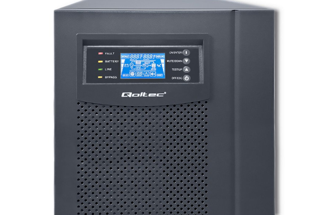 UPS QOLTEC Pure Sine Wave 10000VA 8000W bezpieczeństwo pewność siła moc automatyczność