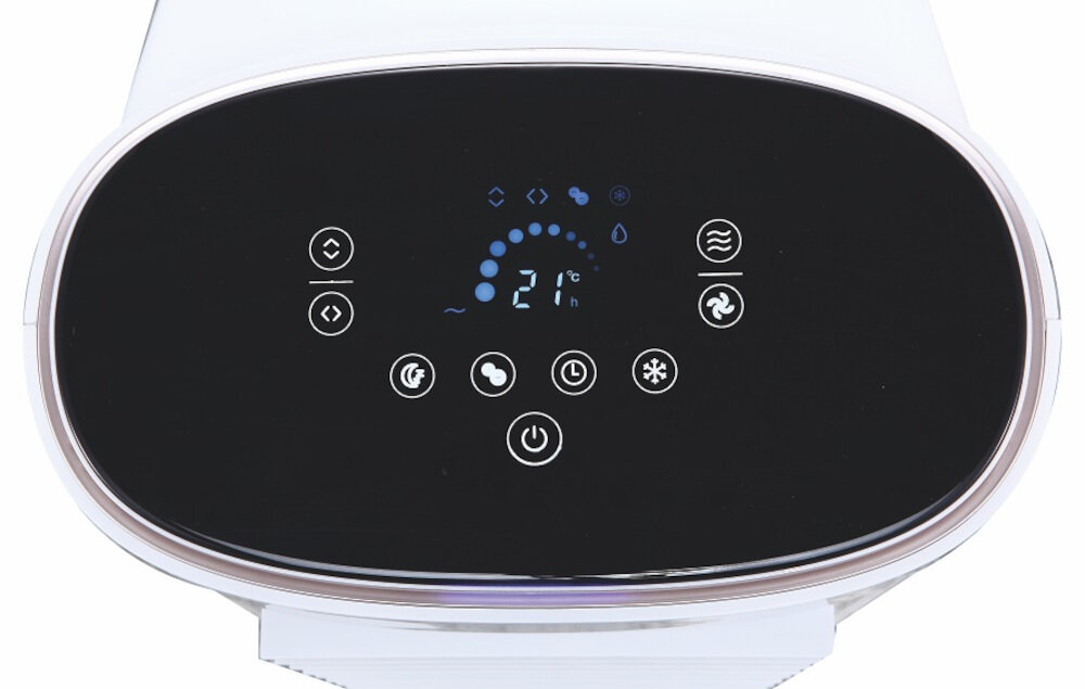 Klimator HB AC0090DWRC sterowania mechanicznie panel sterowania czytelny wyświetlacz LED timer do 9 godzin