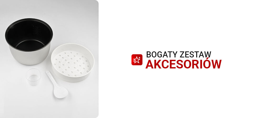 Ryżowar G3FERRARI G10099 system gotowania ryżu, automatyczne dopasowanie czasu i temperatury, miękki i sypki ryż