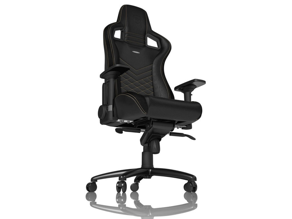 Fotel NOBLECHAIRS Epic wysokiej jakości materiałami komfortem Pianka oddychająca mechanizm kołysania funkcją blokady