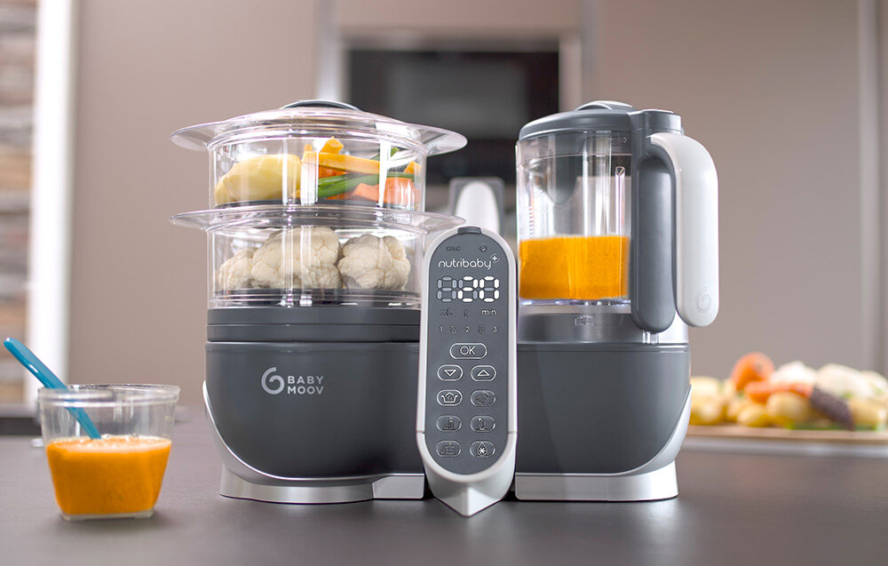 Robot kuchenny BABYMOOV Nutribaby (+) 6w1 A001124 Szary pomocnik w kuchni