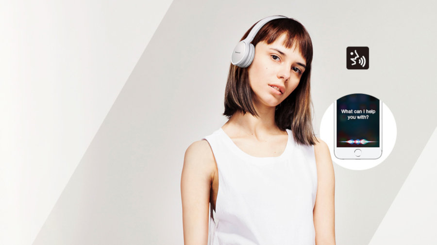 Słuchawki Nauszne PANASONIC RP-HF410BE Bialy - Sterowanie Głosowe