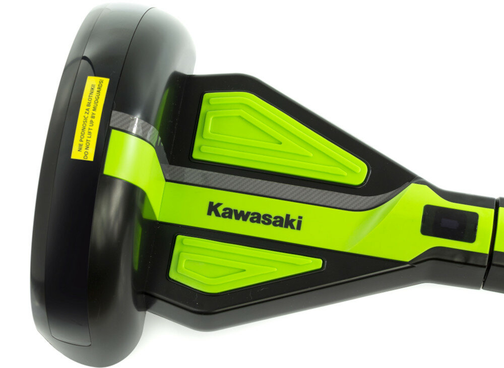 Elektryczna deskorolka smartboard KAWASAKI KX-PRO10.0D Czarno-zielony bezpieczenstwo wygoda maksymalne obciazenie wodoodpornosc