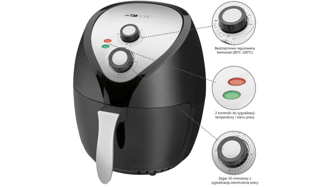 Frytkownica beztluszczowa CLATRONIC FR 3699 H Air Fryer