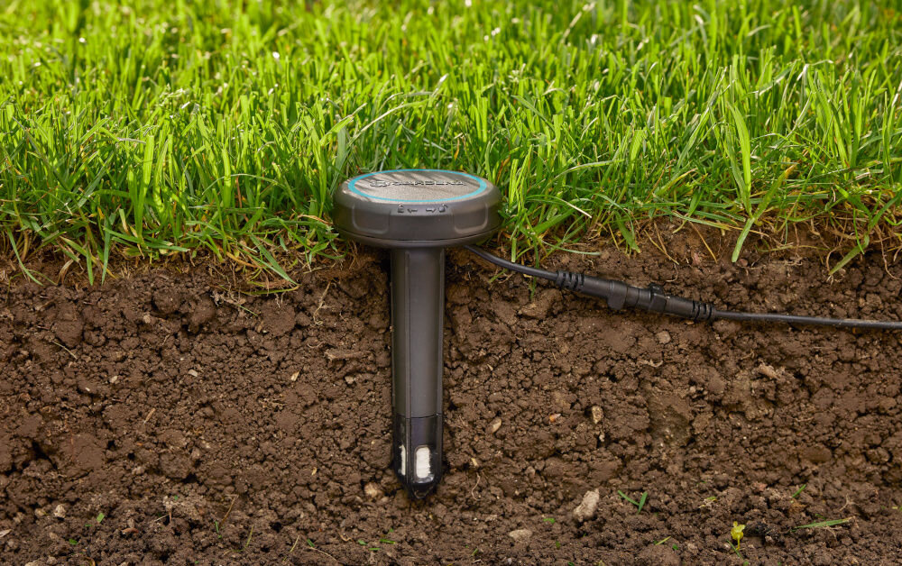 Sterownik nawadniania GARDENA Select 01891-29 lacznik czujnika integracja z czujnikami wilgotnosci GARDENA z automatycznym dzielnikiem wody GARDENA