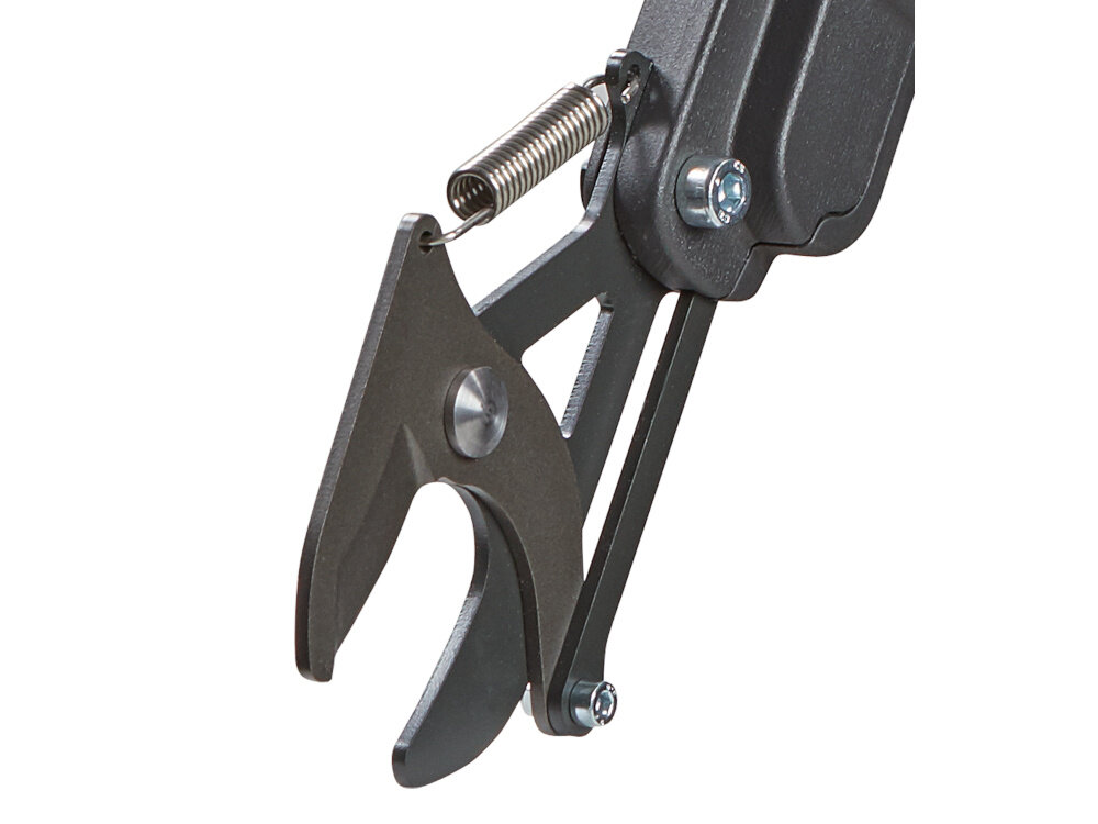 Sekator ręczny GARDENA 12010-20 białe tło zbliżenie na ostrza precyzyjnie szlifowane ostrza z powłoką antyadhezyjną NonStick Extra zapobiega przywieraniu resztek roślin czyste i płynne cięcia dwuostrzowa zasada działania gładkie cięcia sprzyjające zdrowemu wzrostowi roślin