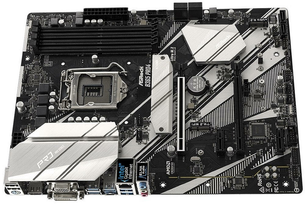 Płyta główna ASROCK B365 Pro4 - Zestaw gniazd 