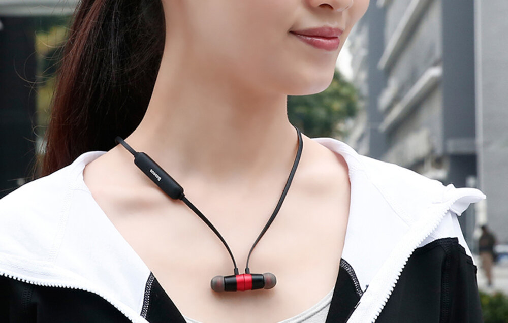 Słuchawki BASEUS ENCOK SPORTS S07 aktywność bluetooth waga sygnał urządzenia parowanie