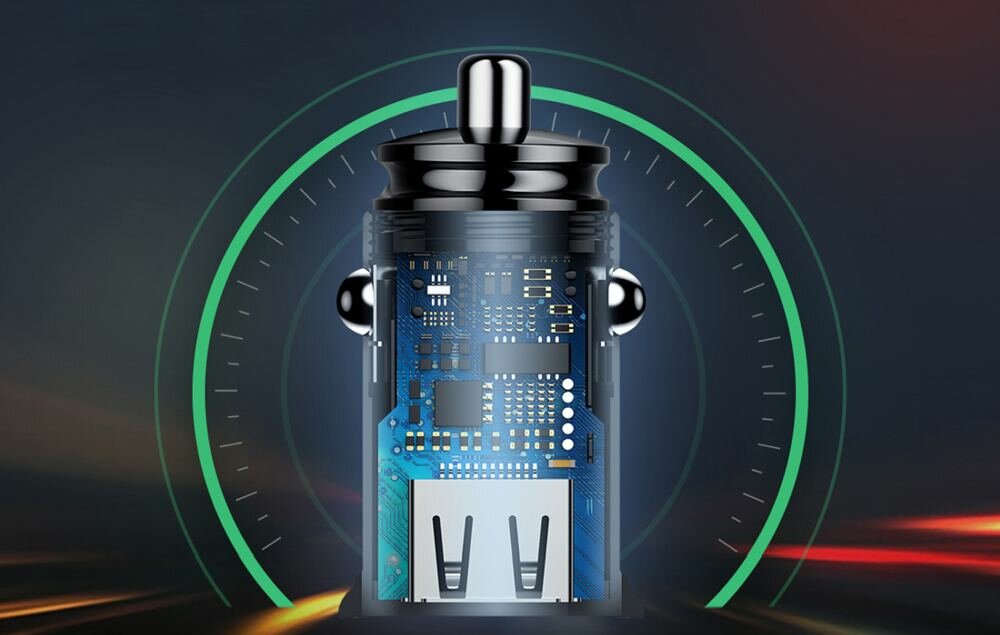 Ładowarka samochodowa BASEUS CCALL-YS01 30W Czarny design bezpieczeństwo troska zabezpieczenia
