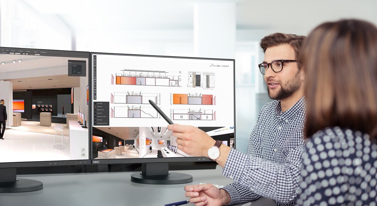 Monitor NEC MultiSync Najlepsza ergonomia