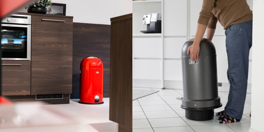 Kosz na śmieci WESCO Kickmaster 33L  Różowy pojemnosc 33 l latwo bezdotykowo solidna konstrukcja