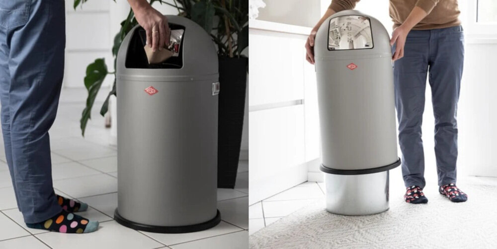 Kosz na śmieci WESCO 175831-51 Pushboy 50L Miętowy pojemnosc 50 l mechanizm otwierania