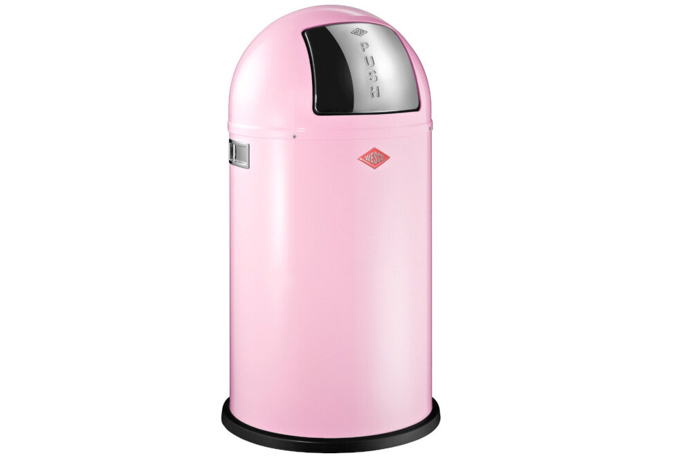 Kosz na śmieci WESCO 175831-26 Pushboy 50L Różowy Wysoka jakość czyszczenie odpornosc uszkodzenia ergonomiczny ksztalt